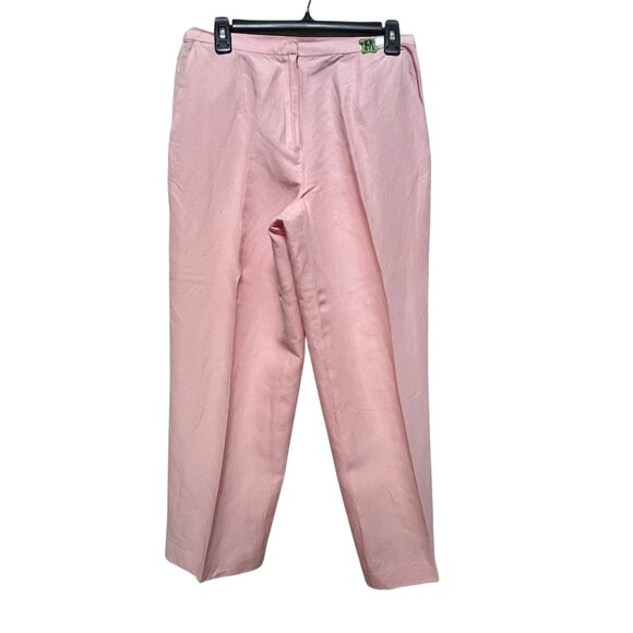 Laura Scott Tailored Pink Linen Blend 2-Piece Pant Suit Career Office 16P‎ READ - Picture 6 of 15